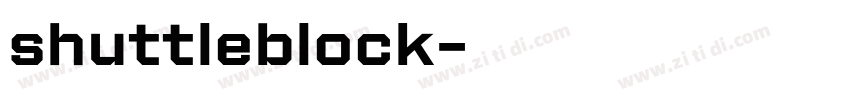 shuttleblock字体转换