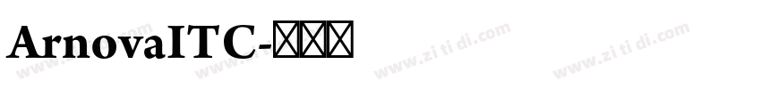 ArnovaITC字体转换