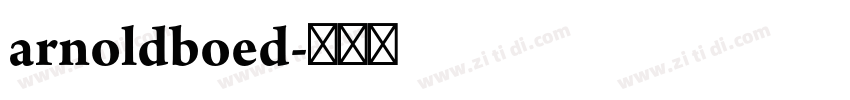 arnoldboed字体转换