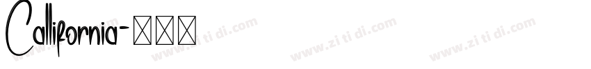 Callifornia字体转换