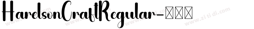 HarelsonCraftRegular字体转换