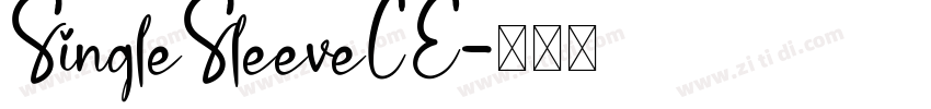 SingleSleeveCE字体转换