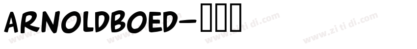 arnoldboed字体转换