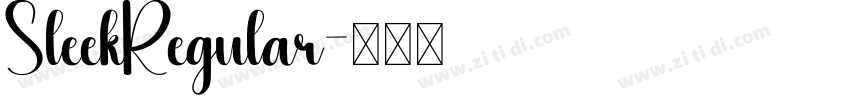 SleekRegular字体转换