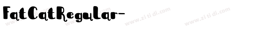 FatCatRegular字体转换