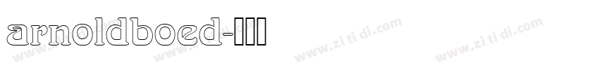 arnoldboed字体转换