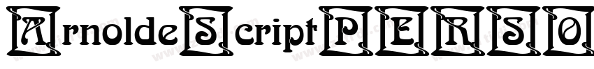 ArnoldeScriptPERSONA字体转换