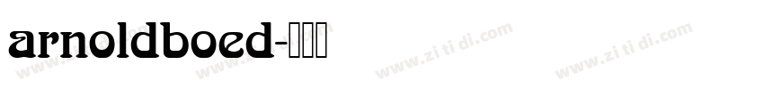 arnoldboed字体转换