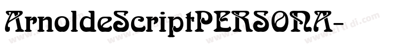 ArnoldeScriptPERSONA字体转换