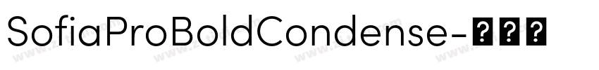 SofiaProBoldCondense字体转换