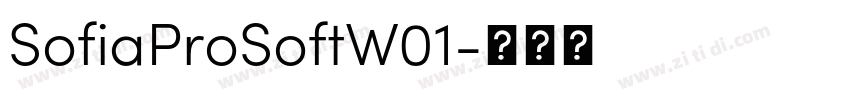 SofiaProSoftW01字体转换