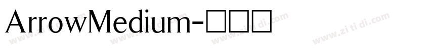 ArrowMedium字体转换