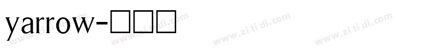 yarrow字体转换