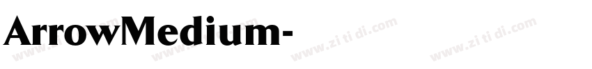 ArrowMedium字体转换