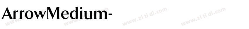ArrowMedium字体转换