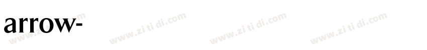 arrow字体转换