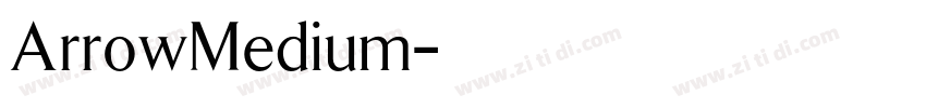 ArrowMedium字体转换