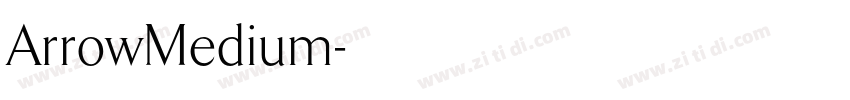 ArrowMedium字体转换