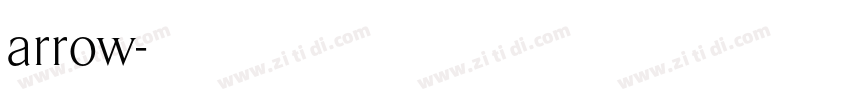 arrow字体转换