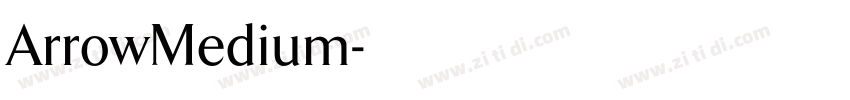ArrowMedium字体转换