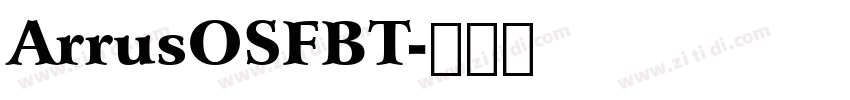 ArrusOSFBT字体转换