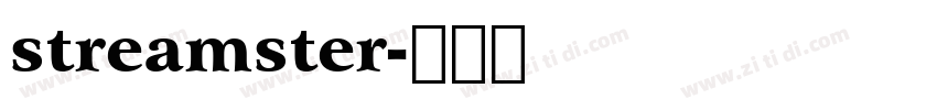 streamster字体转换