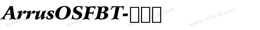 ArrusOSFBT字体转换