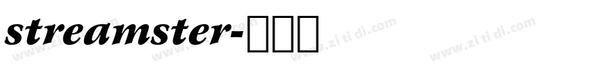 streamster字体转换
