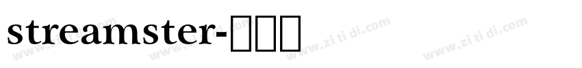 streamster字体转换