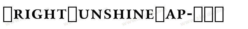 BrightSunshineCap字体转换 BrightSunshineCap字体转换