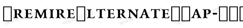 PremireAlternateSCap字体转换