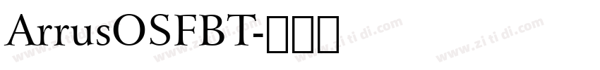 ArrusOSFBT字体转换