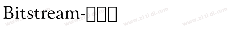 Bitstream字体转换 Bitstream字体转换