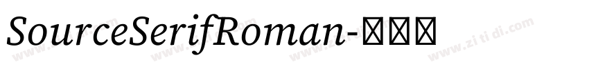 SourceSerifRoman字体转换
