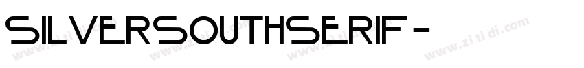 SilverSouthSerif字体转换