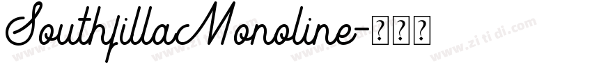 SouthfillaMonoline字体转换 SouthfillaMonoline字体转换