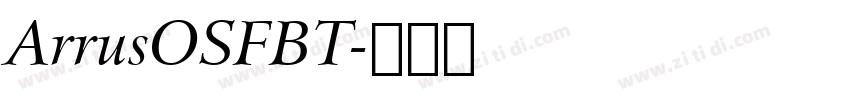 ArrusOSFBT字体转换