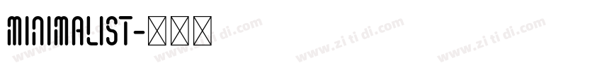 Minimalist字体转换