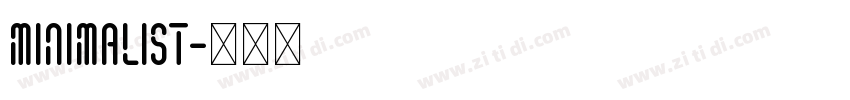 Minimalist字体转换
