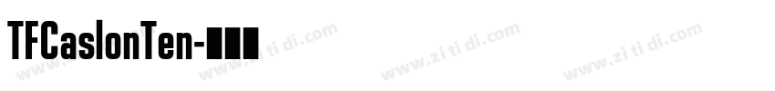TFCaslonTen字体转换