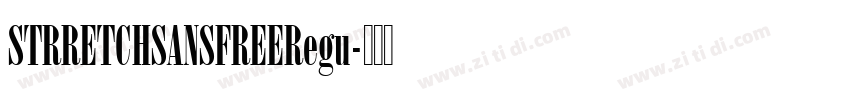 STRRETCHSANSFREERegu字体转换