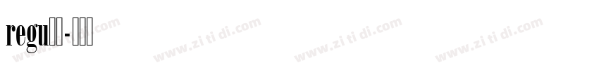 regu腊肉字体转换