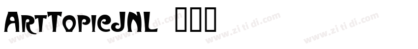 ArtTopicJNL字体转换