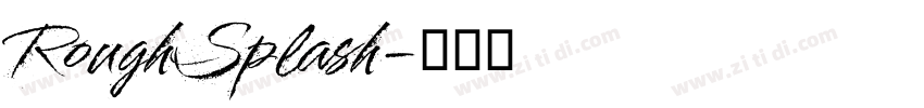 RoughSplash字体转换