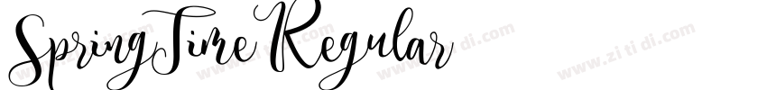 SpringTimeRegular字体转换