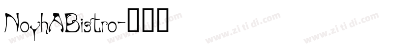 NoyhABistro字体转换