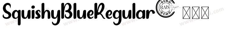 SquishyBlueRegular字体转换