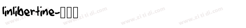 linlibertine字体转换