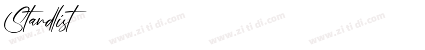 Standlist字体转换