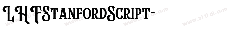 LHFStanfordScript字体转换